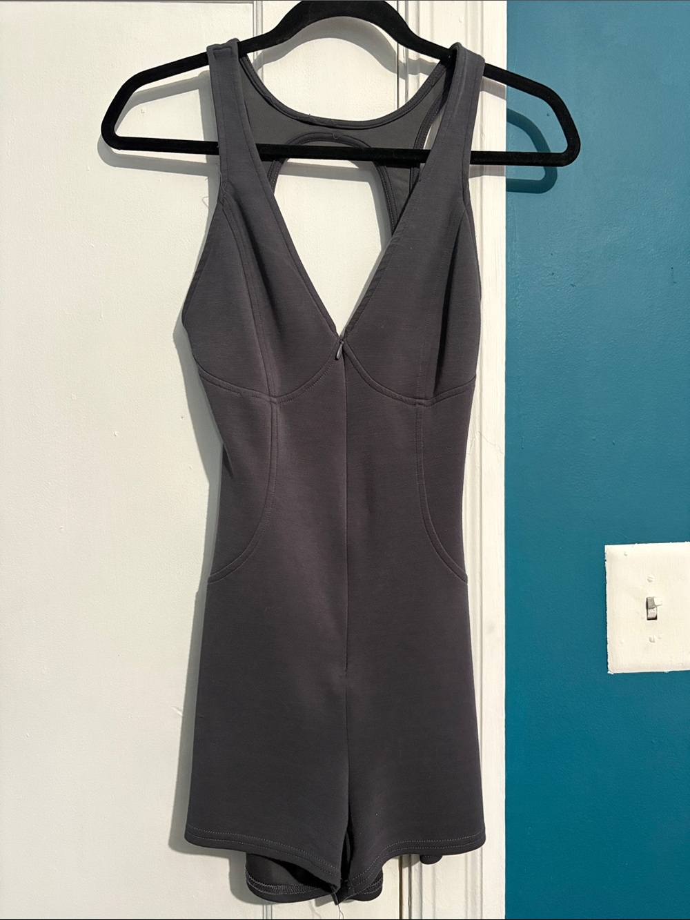 Fashion Nova Charcoal Grey Kids One-Piece Romper